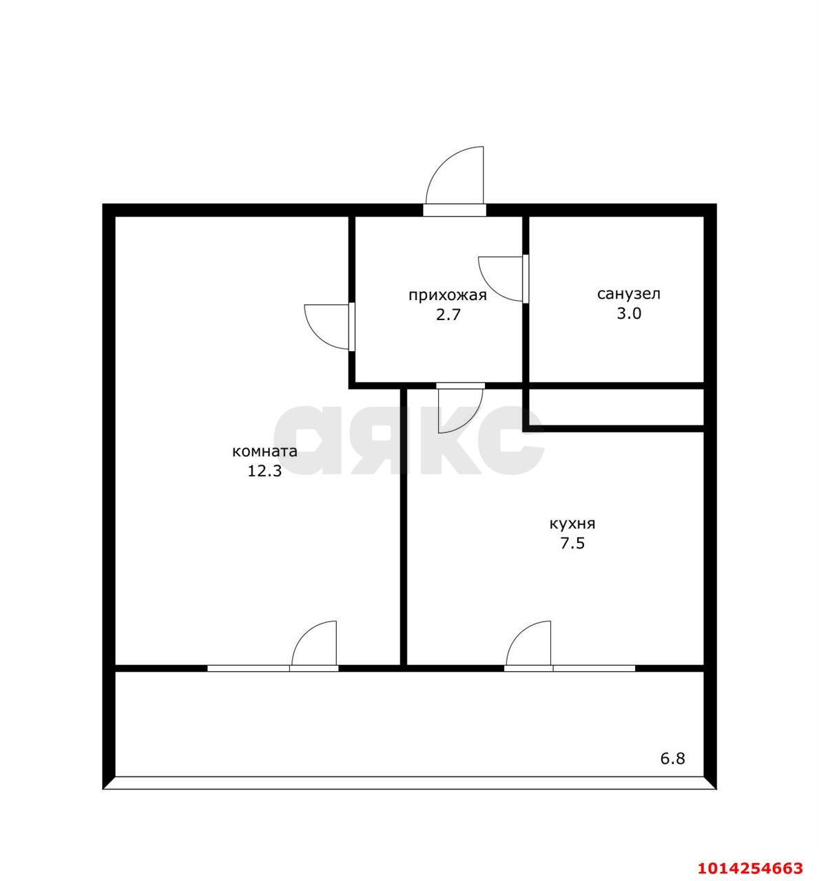 Фото №19: 1-комнатная квартира 32 м² - Краснодар, Прикубанский внутригородской округ, мкр. жилой комплекс Грани, ул. Западный Обход, 45к4