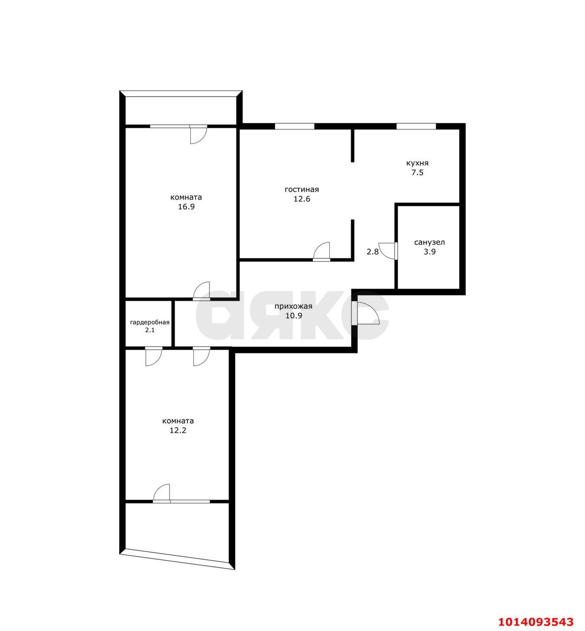 Фото №16: 3-комнатная квартира 68 м² - Краснодар, Завод Измерительных Приборов, ул. имени 40-летия Победы, 43