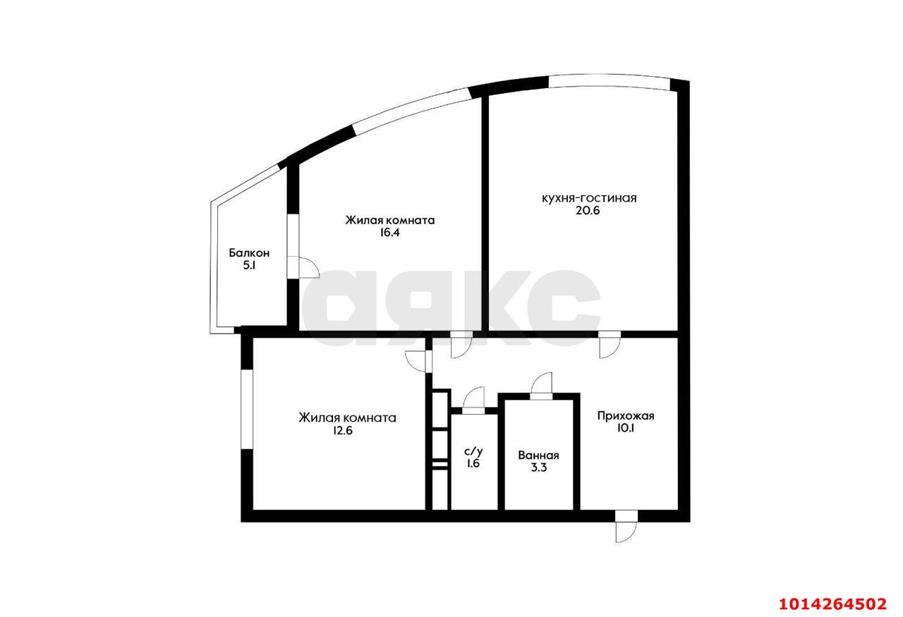 Фото №18: 2-комнатная квартира 73 м² - Краснодар, жилой комплекс Аквамарин, ул. Уральская, 75/4