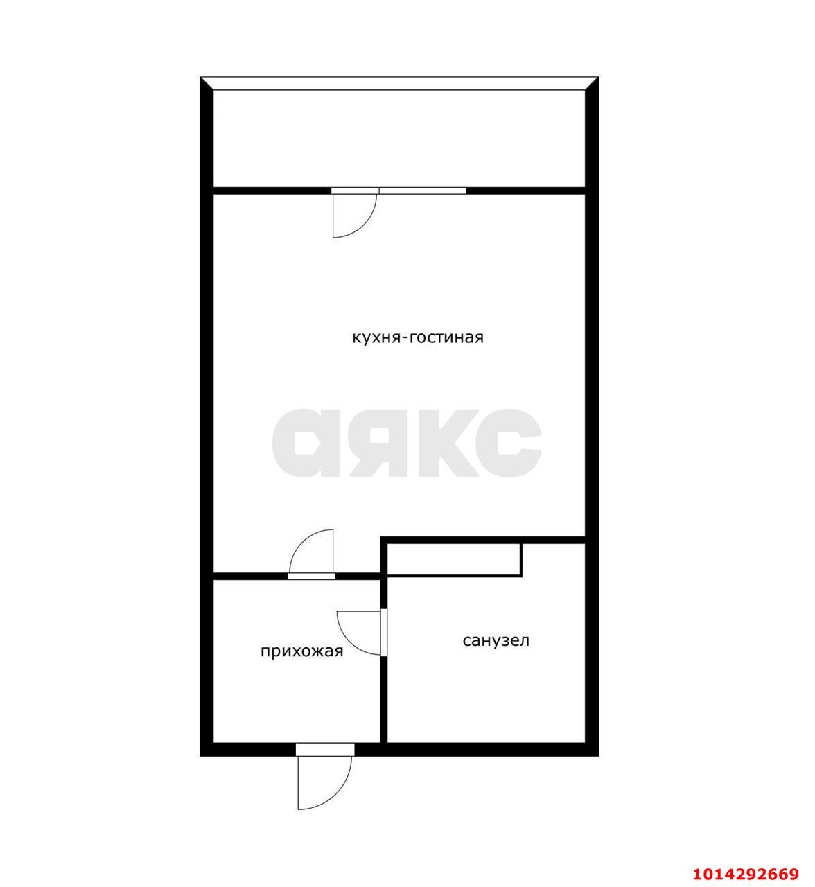Фото №3: Студия 20 м² - Краснодар, жилой комплекс Самолёт-4, ул. Константина Гондаря, 103