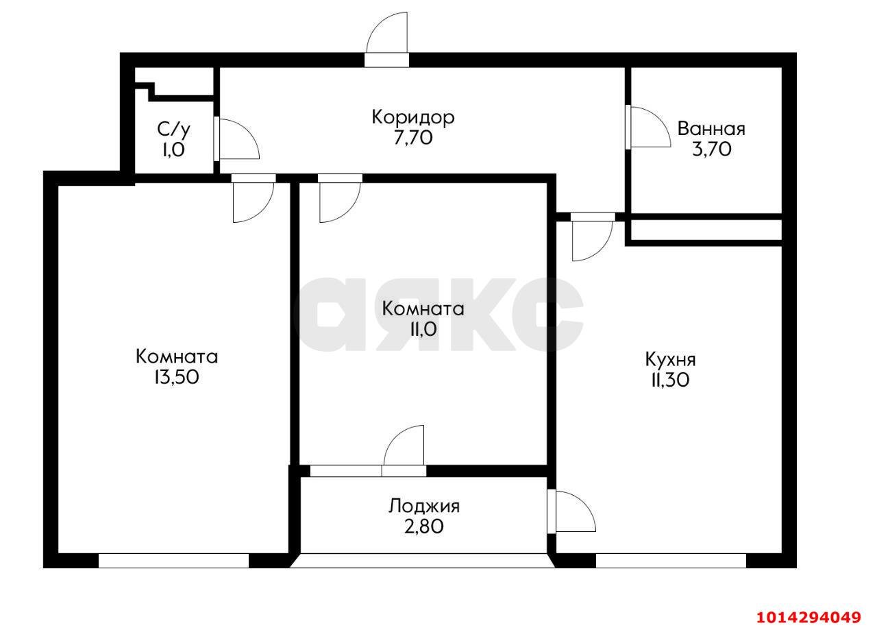 Фото №13: 2-комнатная квартира 48 м² - Краснодар, жилой комплекс Самолёт, ул. Западный Обход, 39/2