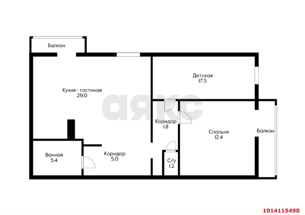 Фото №19: 3-комнатная квартира 74 м² - Краснодар, Молодёжный, ул. 3-я Целиноградская, 10