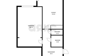 Фото №1: 1-комнатная квартира 47 м² - Яблоновский, мкр. жилой комплекс Уютный, ул. Гагарина, 159/3
