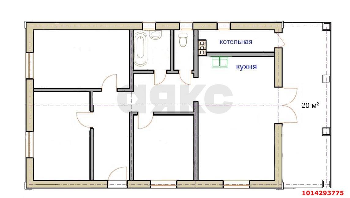 Фото №2: Дом 85 м² + 5.7 сот. - Нововеличковская, ул. Нижняя, 22