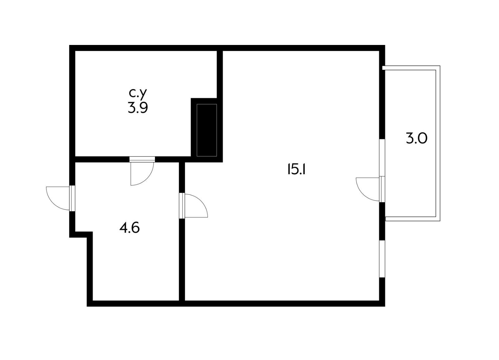 Фото №7: Студия 23 м² - Краснодар, Прикубанский внутригородской округ, Славянский, мкр. Светлоград, ул. Красных Партизан, 1/4к7