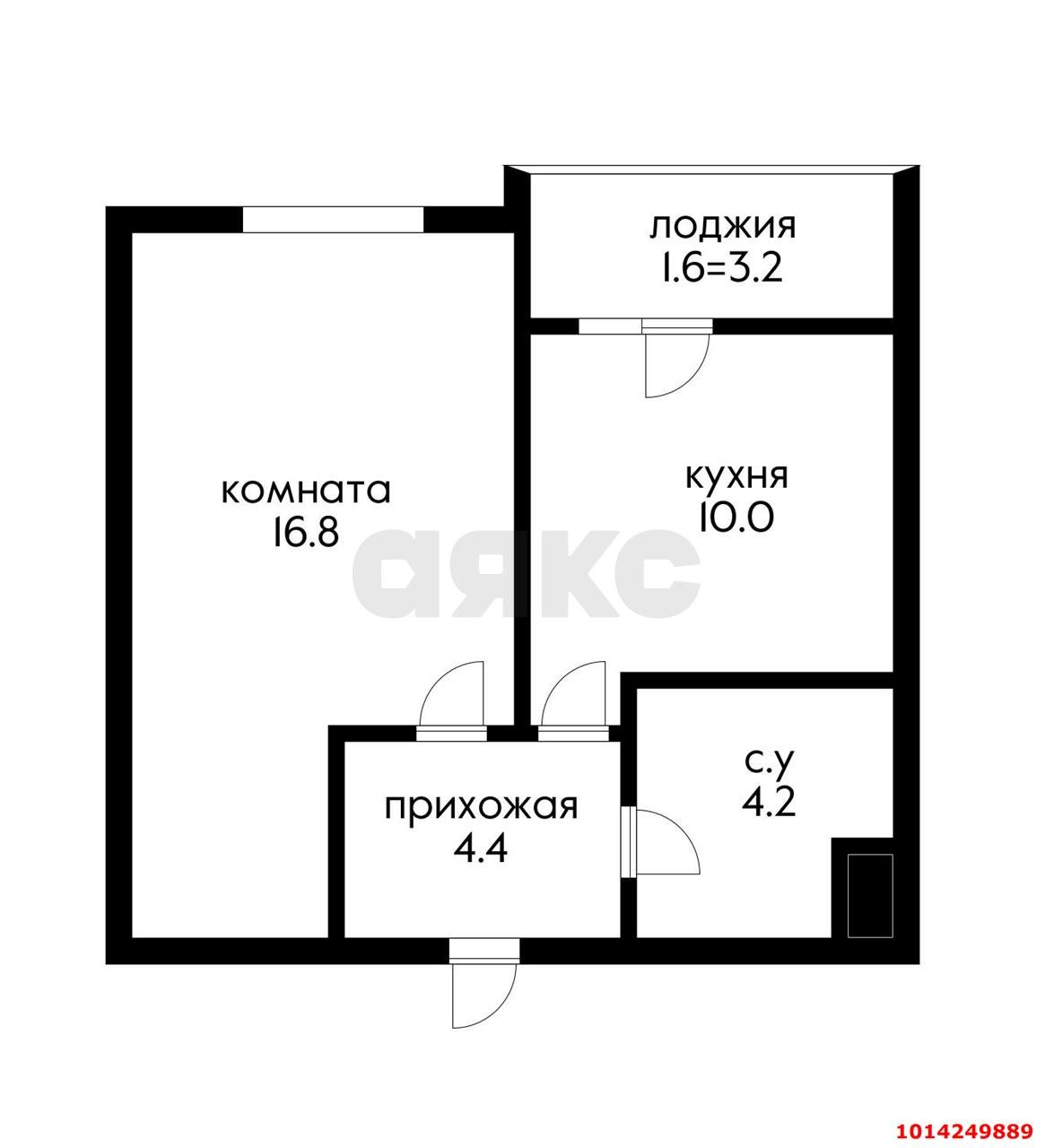 Фото №5: 1-комнатная квартира 37 м² - Краснодар, жилой комплекс Бауинвест, ул. Героев-Разведчиков, 11/3