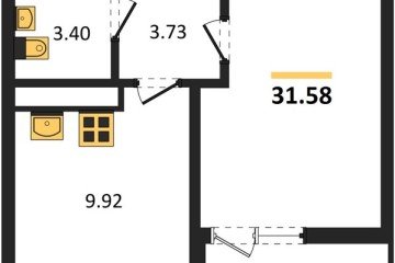 Фото №1: 1-комнатная квартира 31 м² - Майкоп, 