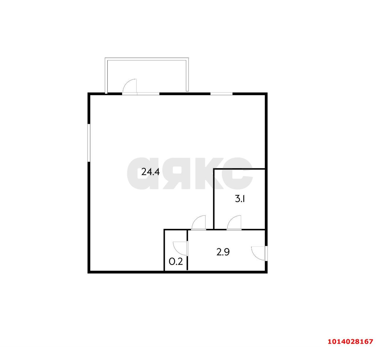 Фото №12: 1-комнатная квартира 31 м² - Краснодар, Завод Измерительных Приборов, ул. Курчатова, 14