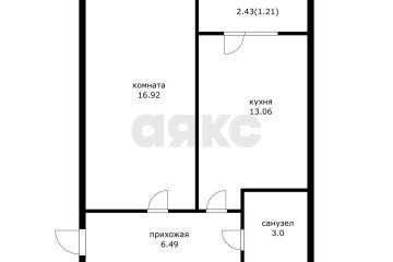 Фото №2: 1-комнатная квартира 41 м² - Краснодар, мкр. Прикубанский внутригородской округ, ул. Почтовое отделение 73, 73/1