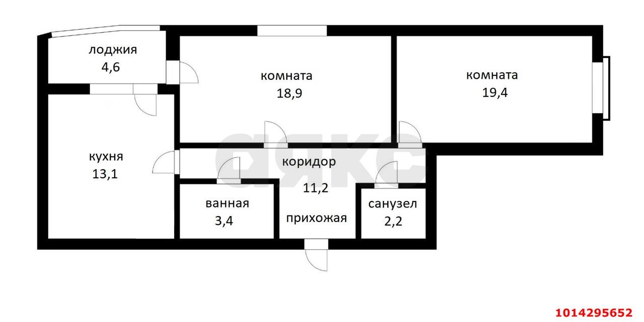 Фото №2: 2-комнатная квартира 72 м² - Краснодар, Гидростроителей, пр-д Курортный, 5