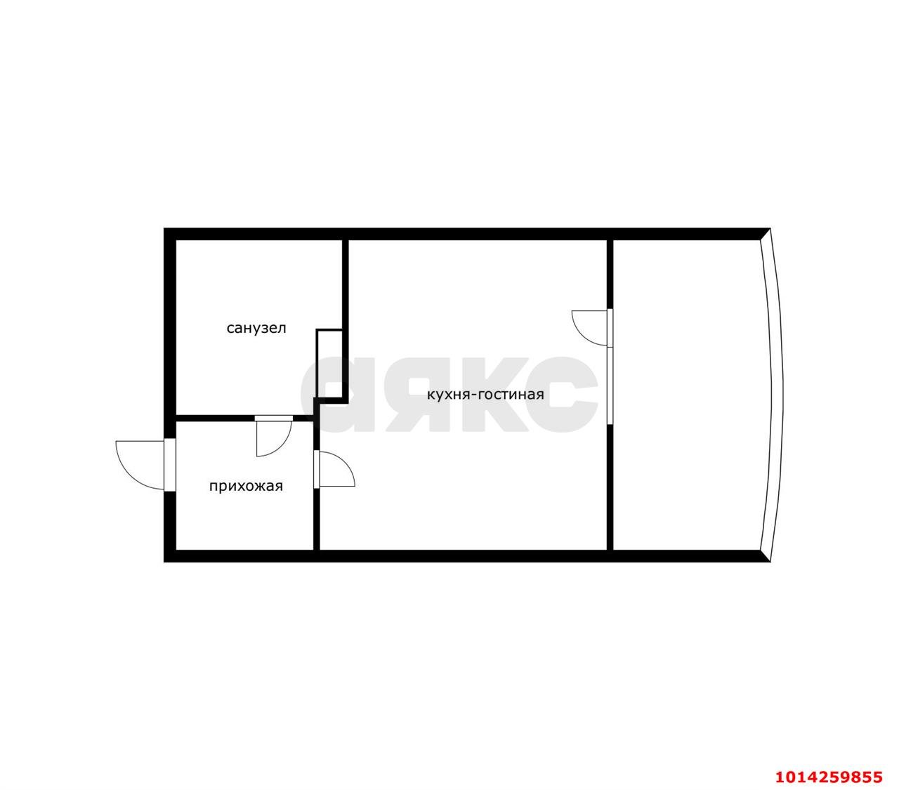 Фото №3: Студия 26 м² - Краснодар, жилой комплекс Самолёт-5, ул. Ивана Беличенко, 97