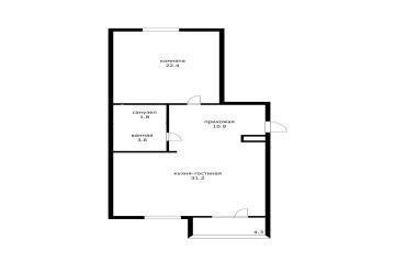 Фото №2: 2-комнатная квартира 77 м² - Краснодар, мкр. Достояние, ул. Конгрессная, 31