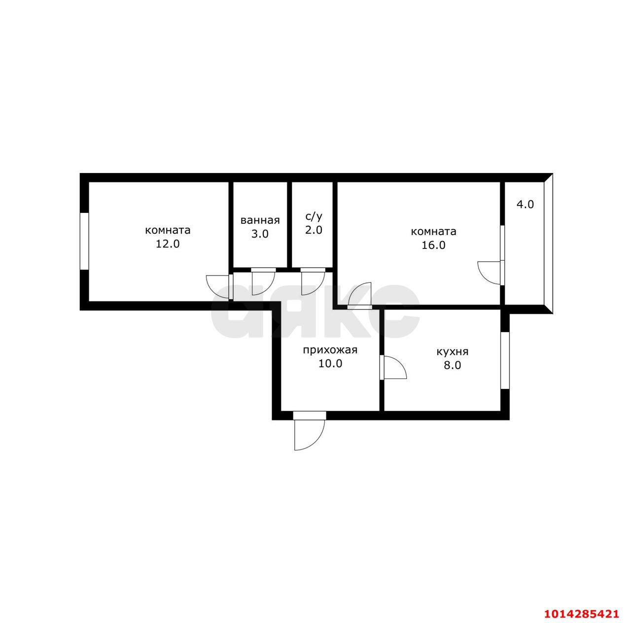 Фото №18: 2-комнатная квартира 54 м² - Российский, мкр. Прикубанский внутригородской округ, ул. Тепличная, 43