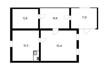 Фото №4: Часть дома 97 м² - Пластуновская, 