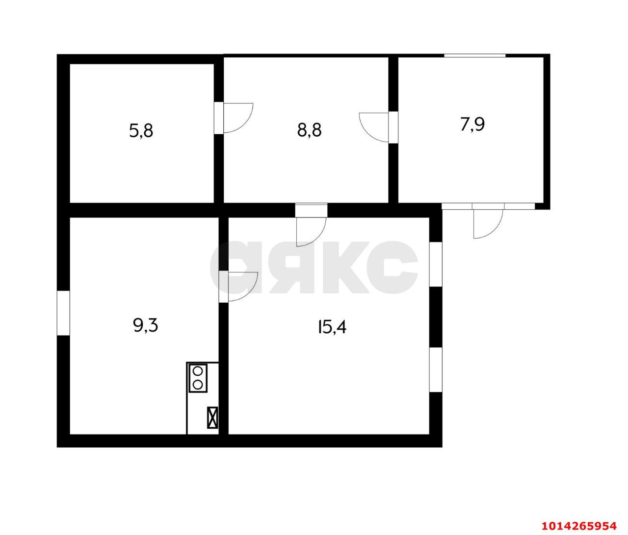 Фото №4: Часть дома 97 м² + 13 сот. - Пластуновская