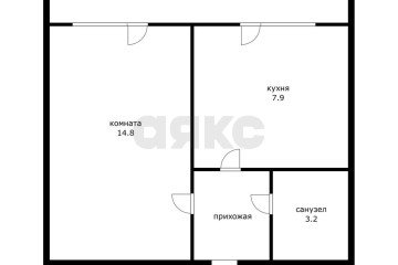 Фото №5: 1-комнатная квартира 28 м² - Новая Адыгея, мкр. жилой комплекс Золотая линия 2, ул. Бжегокайская, 25к1