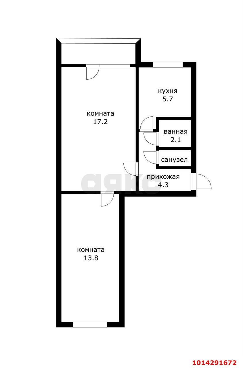 Фото №18: 2-комнатная квартира 46 м² - Краснодар, Завод Измерительных Приборов, ул. Московская, 62