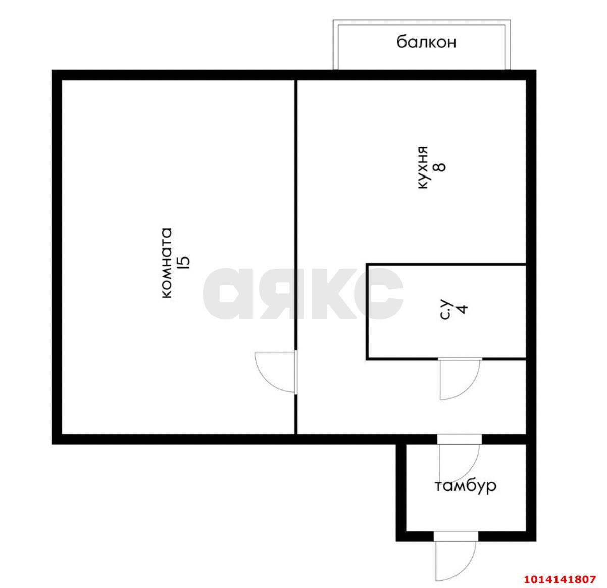 Фото №8: 1-комнатная квартира 34 м² - Краснодарский, мкр. Прикубанский внутригородской округ, литВ
