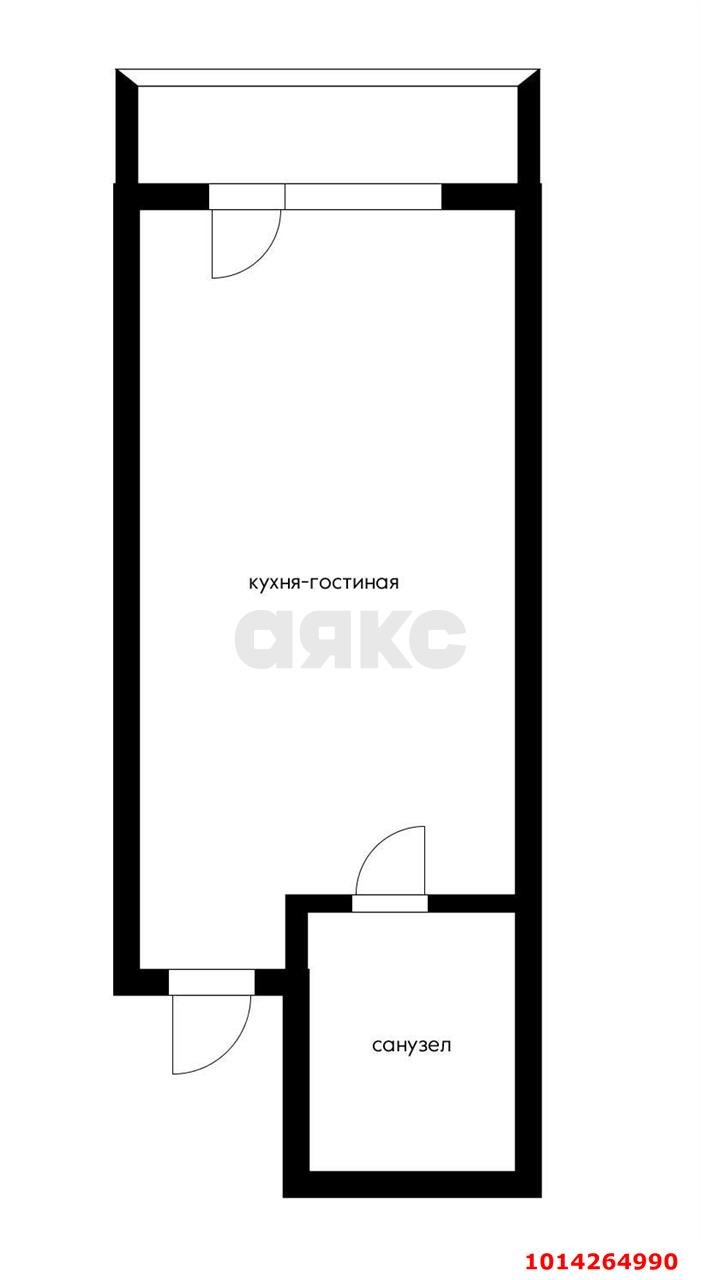 Фото №4: Студия 26 м² - Российский, Прикубанский внутригородской округ, ул. Шевкунова, 20