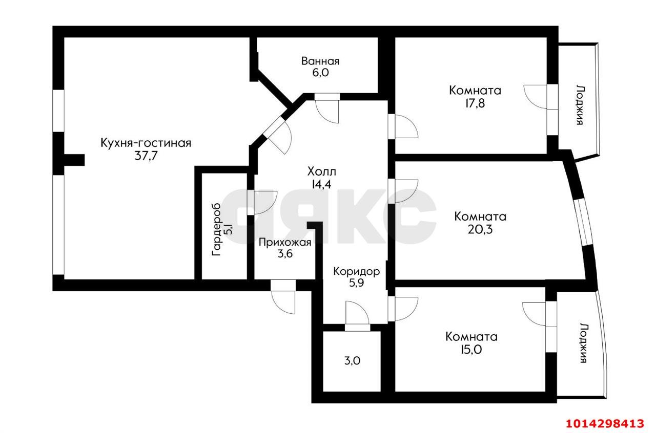 Фото №34: 3-комнатная квартира 129 м² - Краснодар, Центральный, ул. Постовая, 23