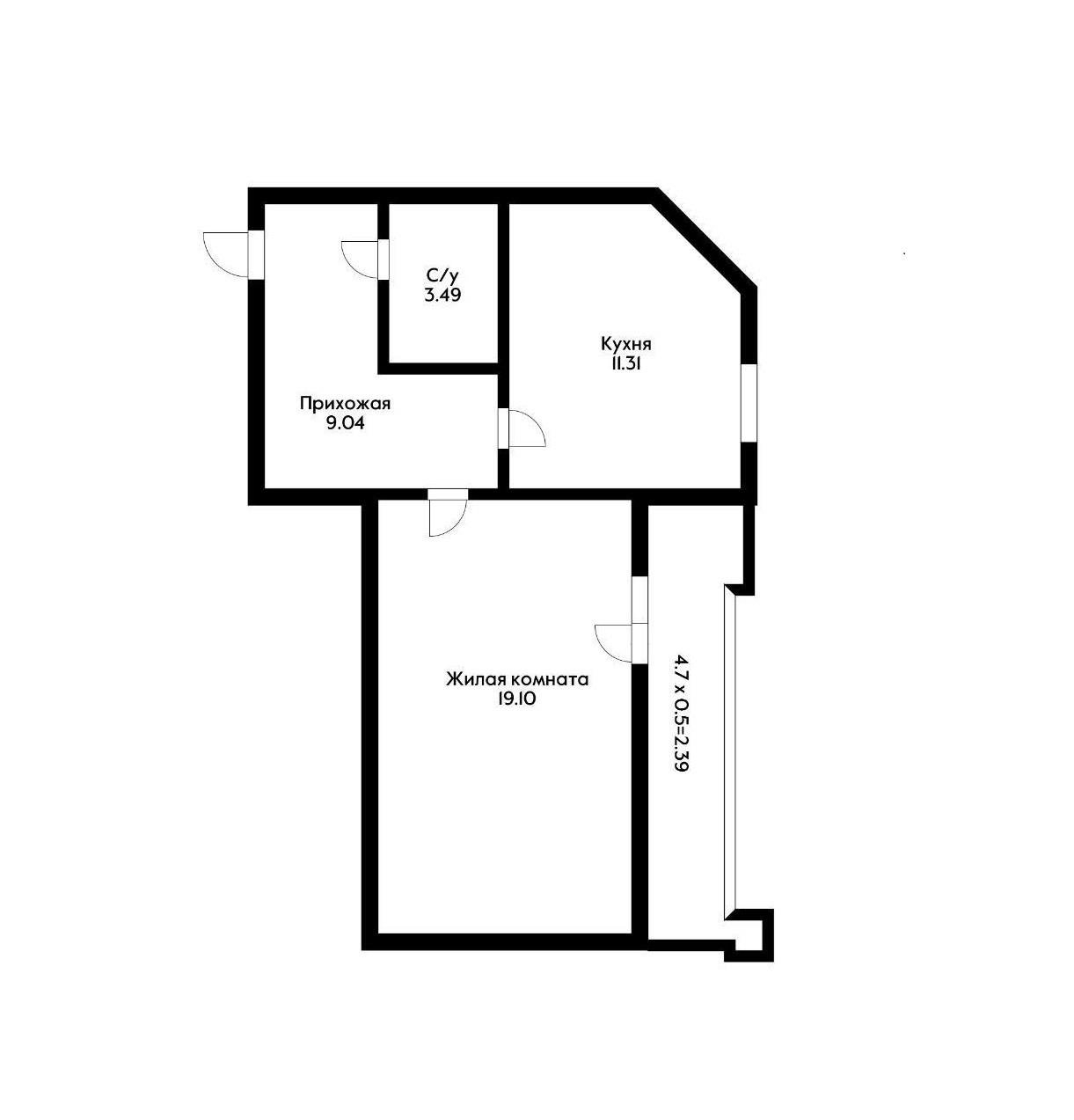 Фото №11: 1-комнатная квартира 45 м² - Краснодар, Прикубанский внутригородской округ, Завод Радиоизмерительных Приборов, Музыкальный, мкр. жилой комплекс Жемчужина, ул. имени Ф.И. Шаляпина, 30/1к1