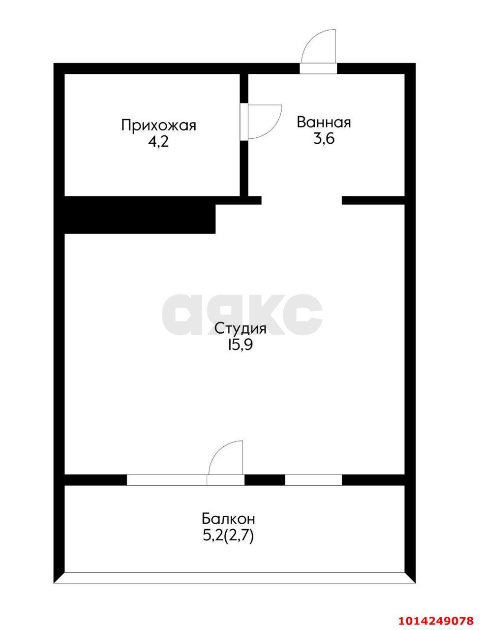 Фото №20: Студия 27 м² - Краснодар, жилой комплекс Все Свои, ул. Колхозная, 5/2к4