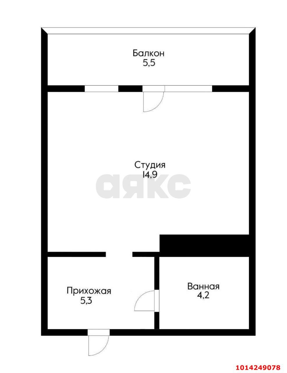Фото №17: Студия 27 м² - Краснодар, ЖК Все Свои Вип, ул. Колхозная, 5/2