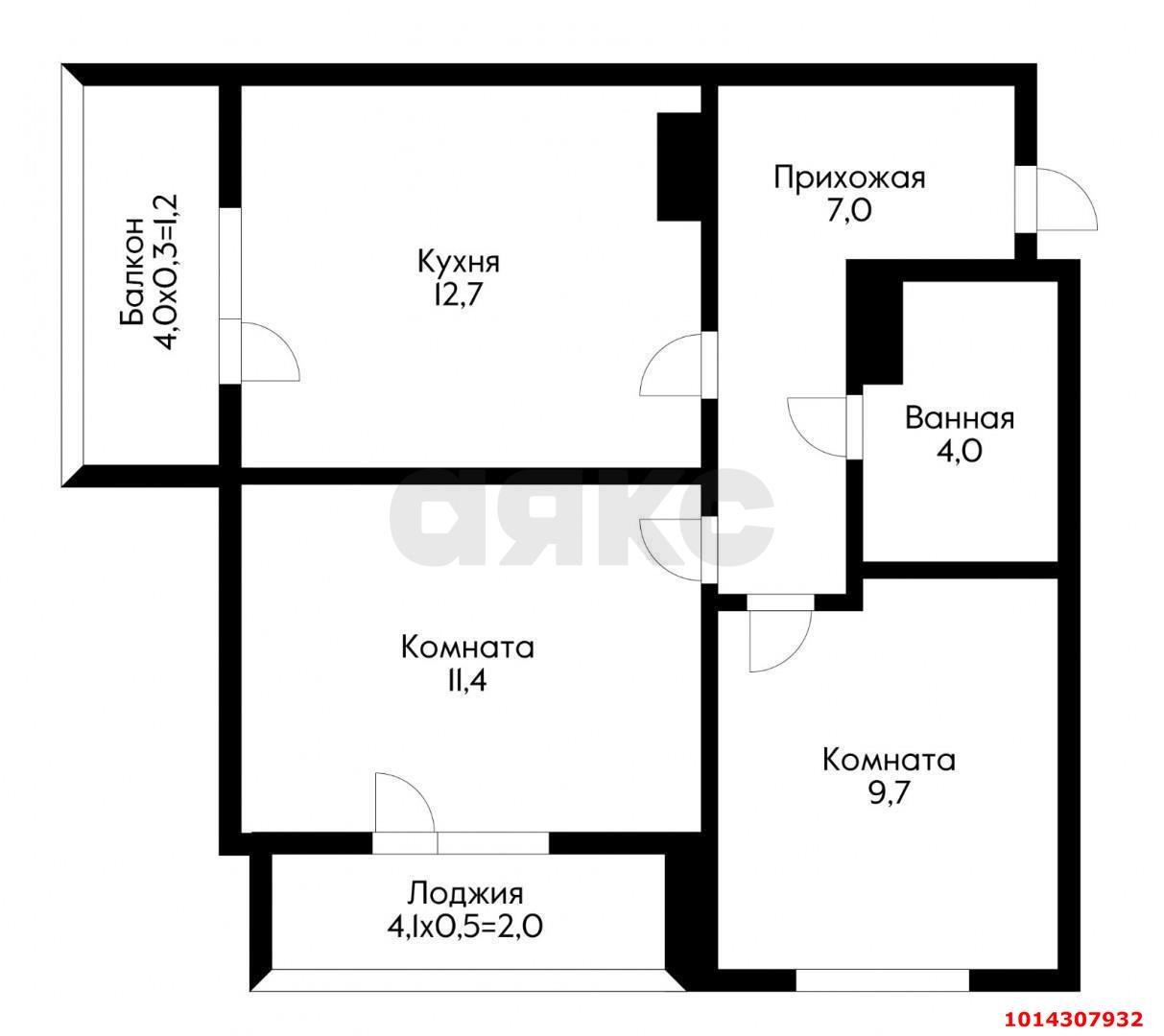Фото №20: 2-комнатная квартира 52 м² - Краснодар, жилой комплекс Ракурс, ул. имени Героя Ростовского, 8к4
