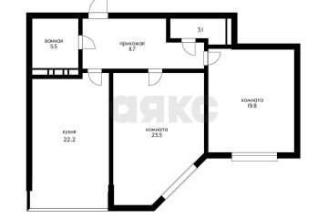 Фото №2: 2-комнатная квартира 82 м² - Краснодар, мкр. Центральный, ул. Ломоносова, 97