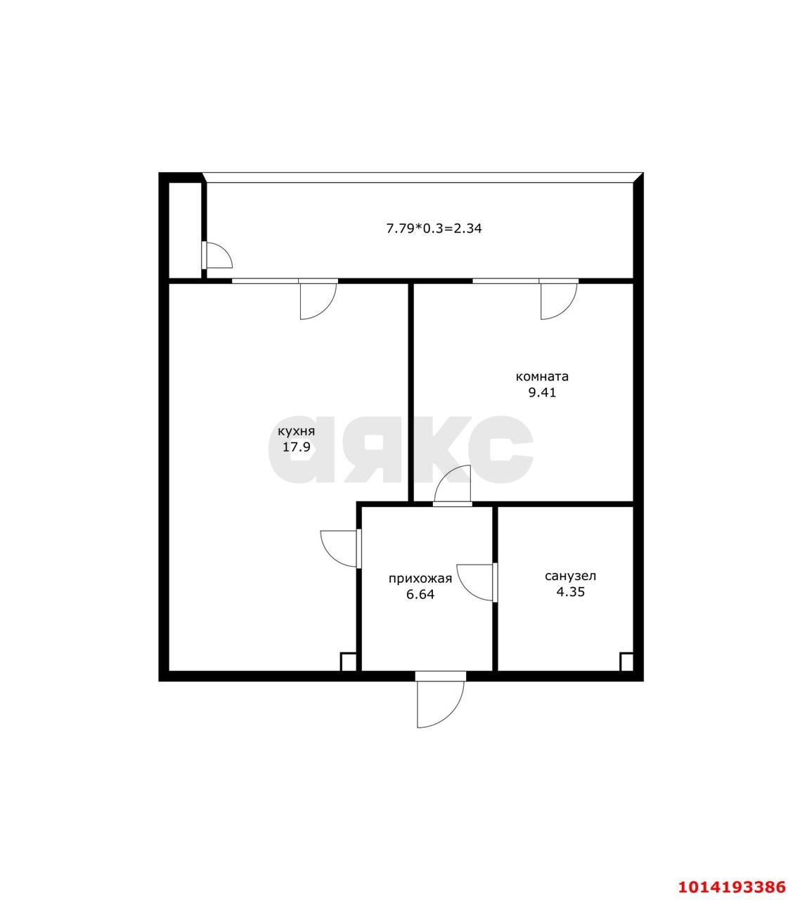 Фото №5: 1-комнатная квартира 42 м² - Краснодар, жилой комплекс Зелёный театр, ул. Западный Обход, 39/1к2