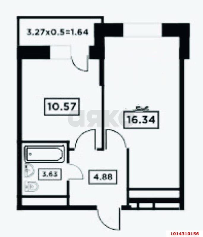 Фото №9: 1-комнатная квартира 41 м² - Краснодар, Карасунский внутригородской округ, ул. имени Снесарева, 17/1к1