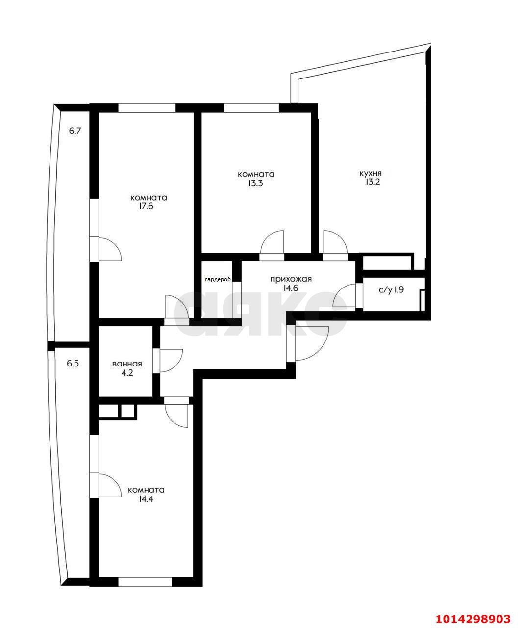 Фото №31: 3-комнатная квартира 90 м² - Краснодар, Солнечный, ул. Казбекская, 5