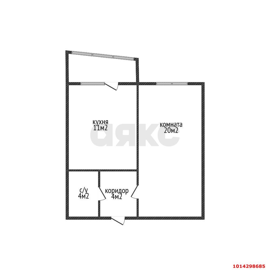 Фото №13: 1-комнатная квартира 42 м² - Краснодар, Микрохирургии глаза, ул. Красных Партизан, 4/4