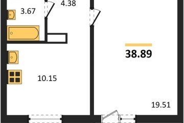 Фото №1: 1-комнатная квартира 38 м² - Майкоп, ул. Олега Цокова, 3