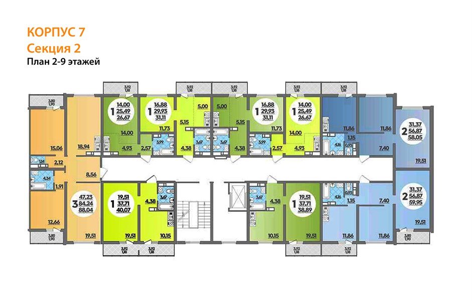 Фото №8: 1-комнатная квартира 40 м² - Майкоп, ул. Олега Цокова, 3