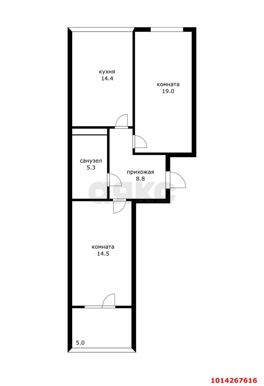 Фото №20: 2-комнатная квартира 67 м² - Краснодар, жилой комплекс Видный, ул. Командорская, 3к1