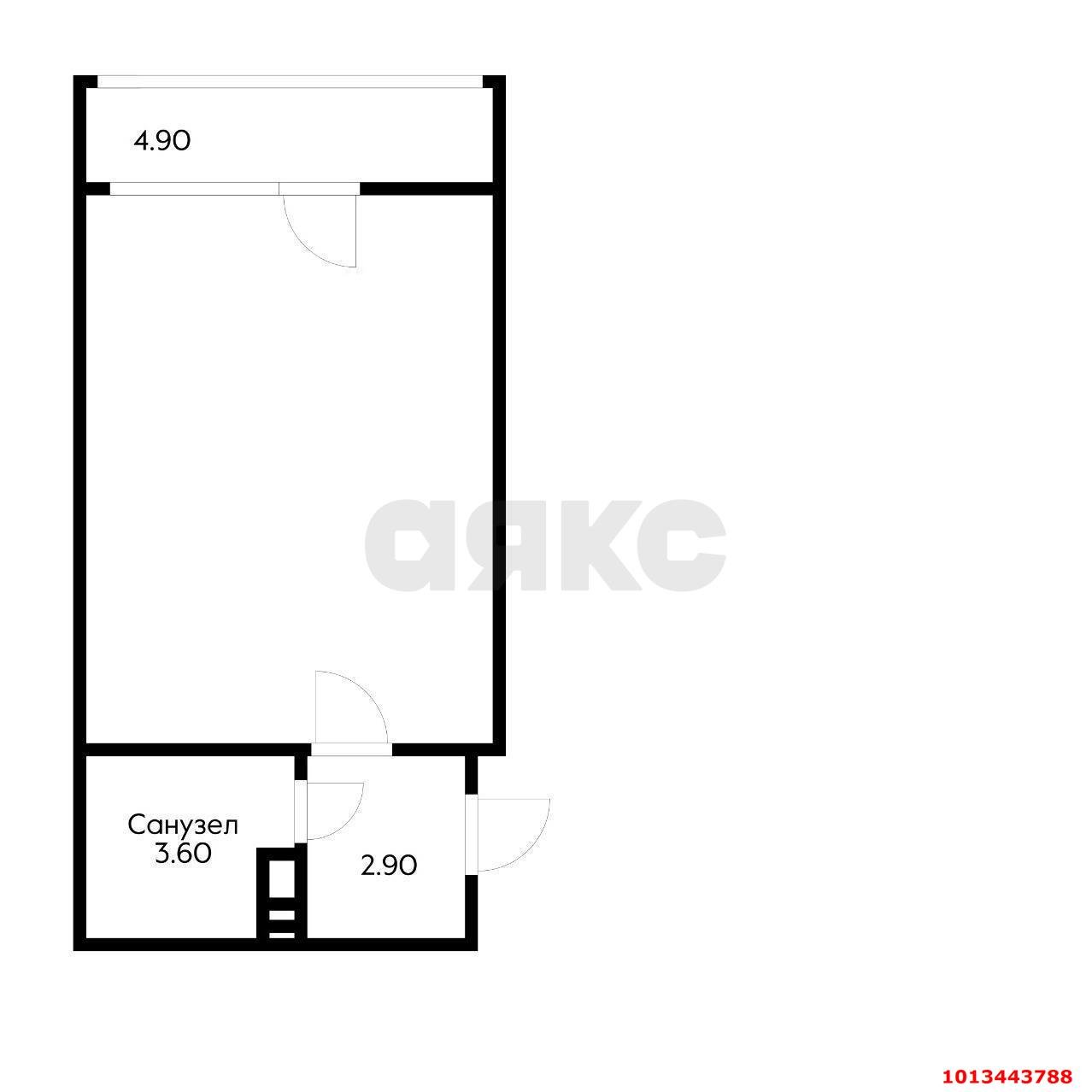 Фото №5: Студия 32 м² - Краснодар, жилой комплекс Самолёт, ул. Западный Обход, 39/2