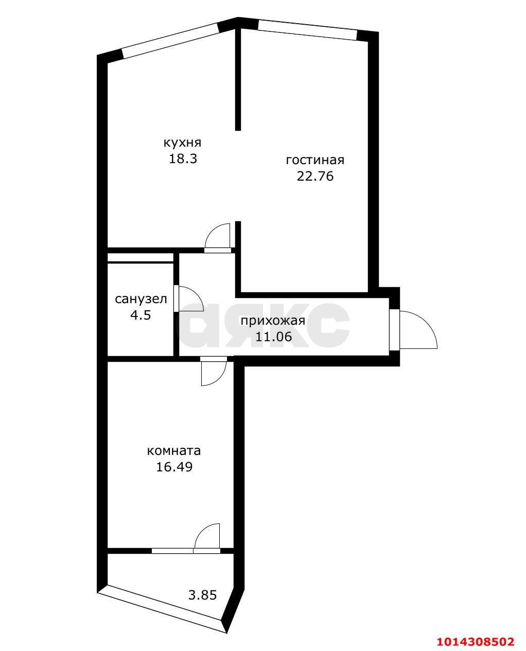 Фото №5: 2-комнатная квартира 76 м² - Краснодар, жилой комплекс Гарантия, ул. Восточно-Кругликовская, 42/3к1