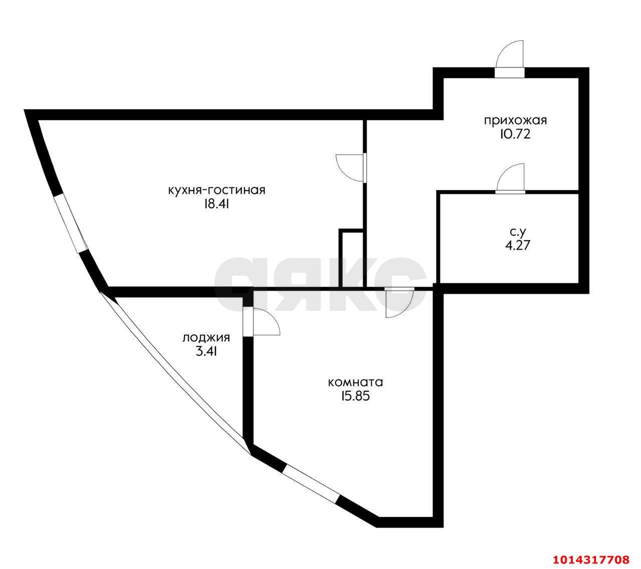 Фото №2: 1-комнатная квартира 50 м² - Краснодар, жилой комплекс Фонтаны, ул. Воронежская, 47Дк1