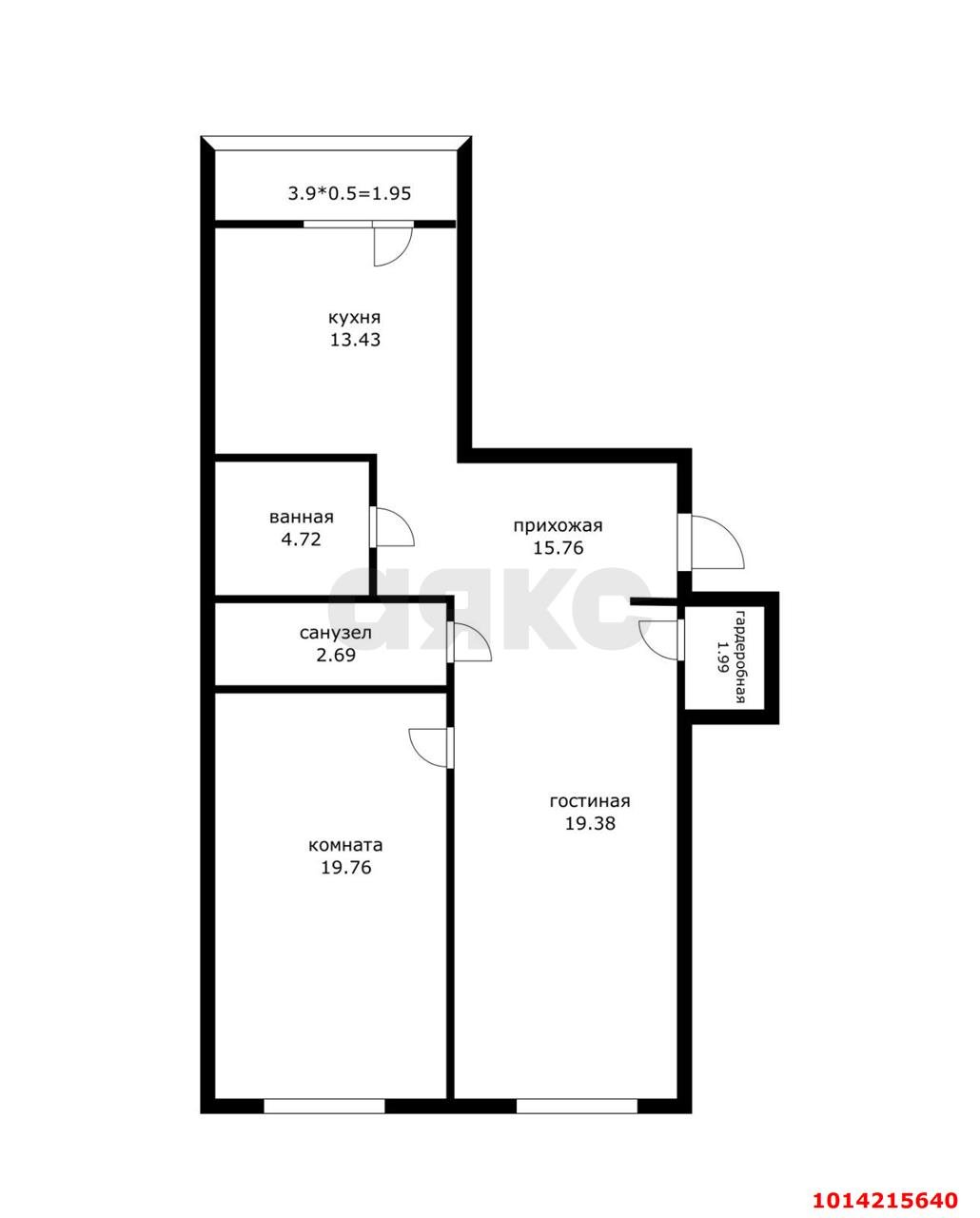 Фото №12: 3-комнатная квартира 80 м² - Краснодар, жилой комплекс Поющие Фонтаны, ул. имени Невкипелого, 18к2