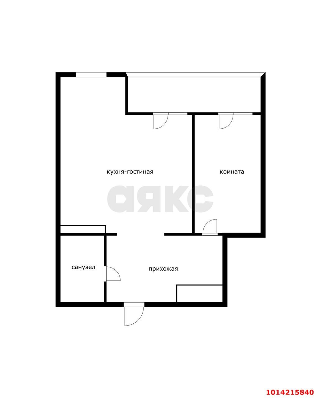 Фото №11: 2-комнатная квартира 66 м² - Знаменский, Родные Просторы, ул. Природная, 10Бк1