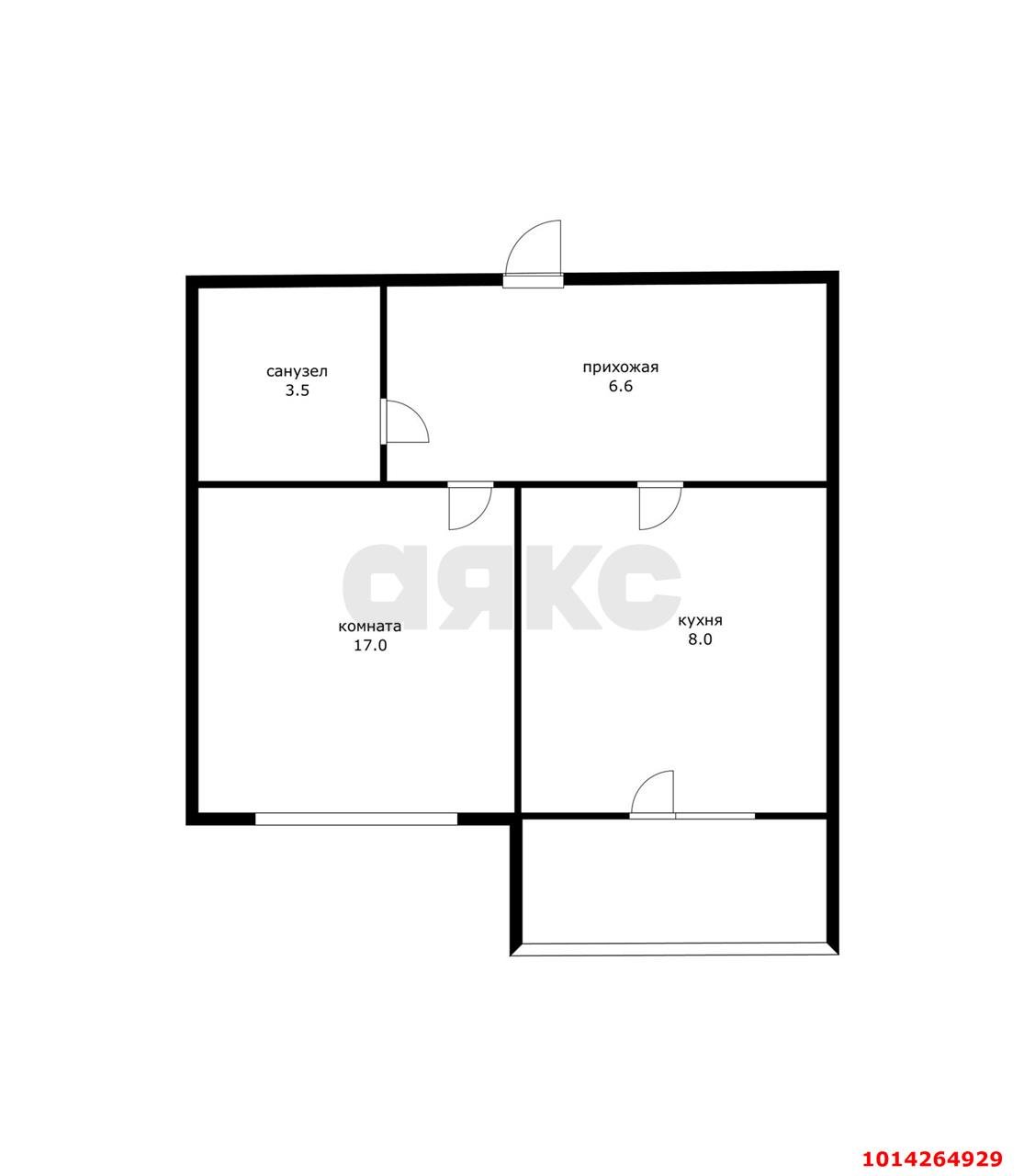 Фото №14: 1-комнатная квартира 37 м² - Краснодар, Фестивальный, ул. имени Тургенева, 172