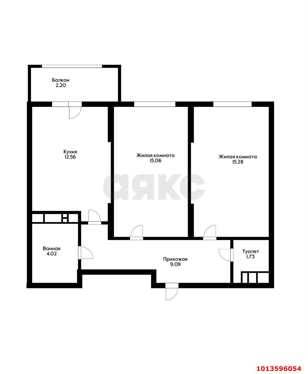 Фото №7: 2-комнатная квартира 59 м² - Знаменский, Родные Просторы, ул. Природная, 10Бк22
