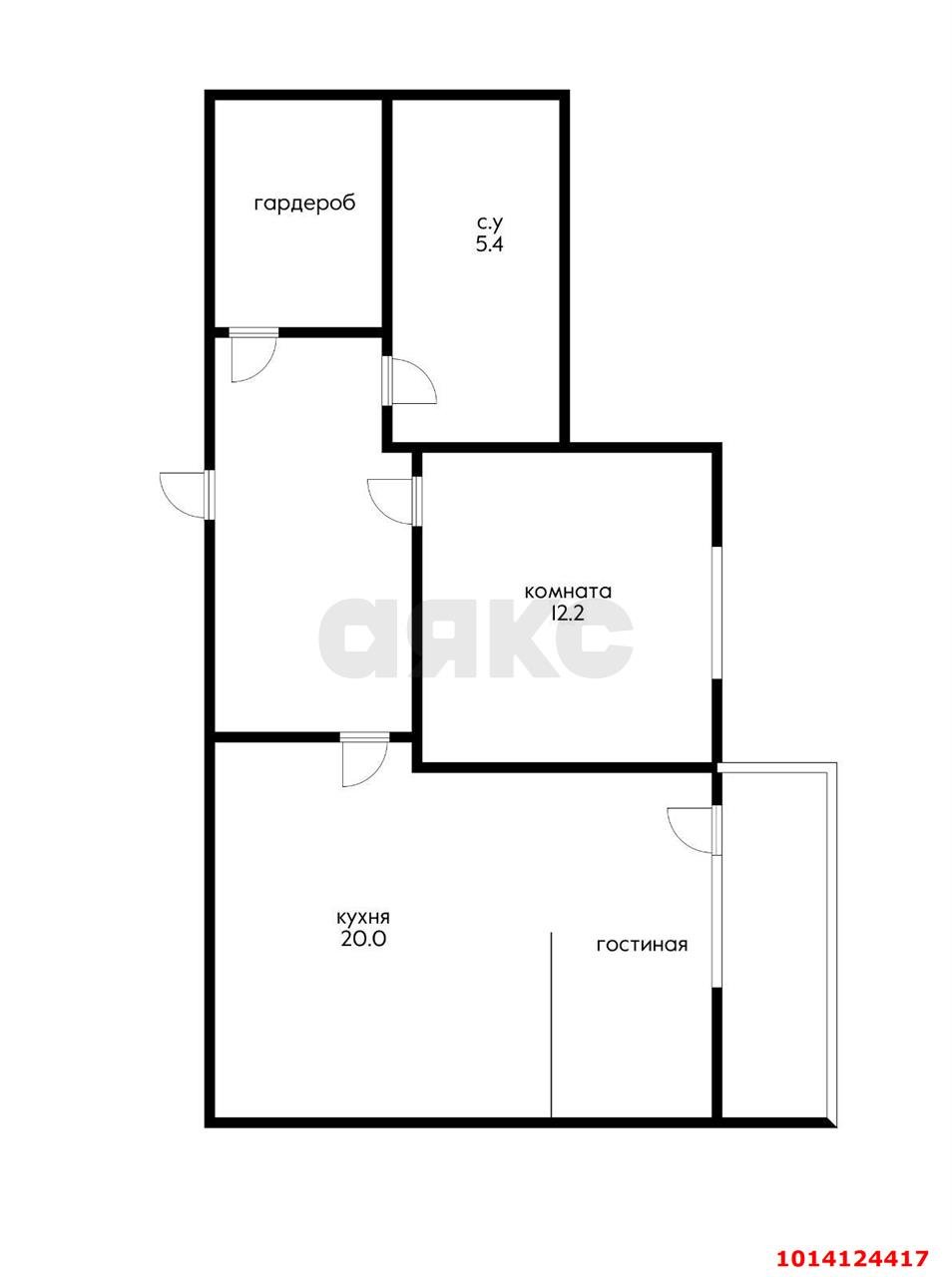Фото №4: 2-комнатная квартира 52 м² - Краснодар, жилой комплекс Нeo-квартал Красная Площадь, ул. им. Мурата Ахеджака, 12