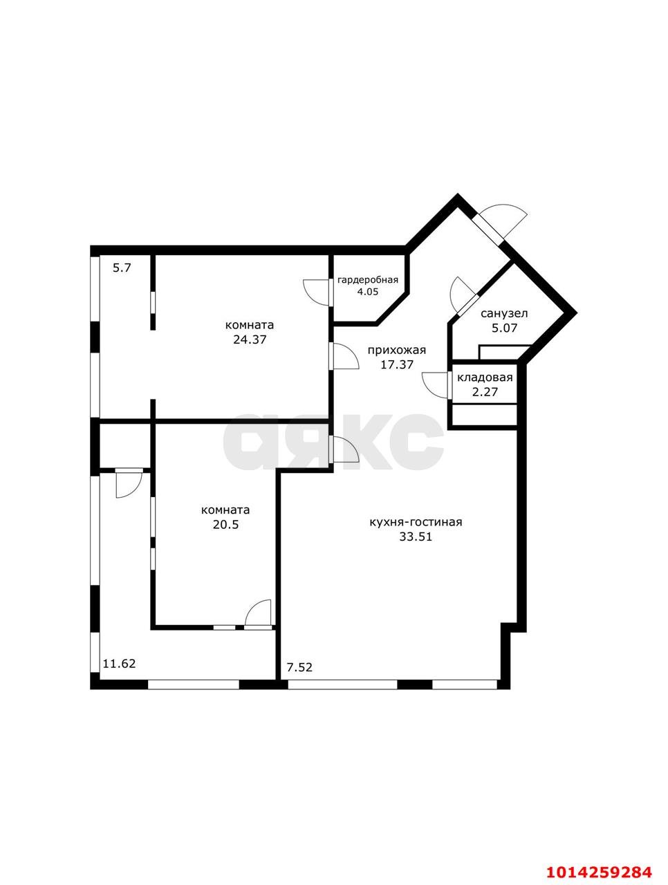 Фото №20: 3-комнатная квартира 132 м² - Краснодар, Центральный, ул. Будённого, 129