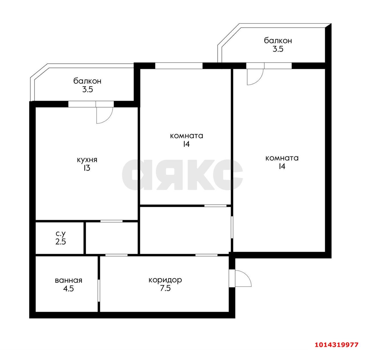 Фото №8: 2-комнатная квартира 71 м² - Краснодар, жилой комплекс Квартал № 6, ул. Генерал-лейтенанта Александра Сапрунова, 17