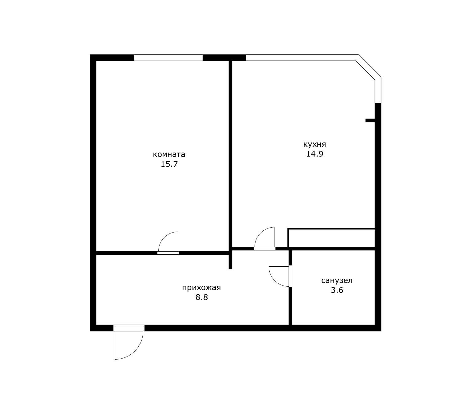Фото №11: 1-комнатная квартира 43 м² - Яблоновский, ул. Гагарина, 148/4к1
