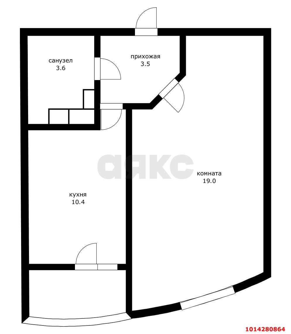 Фото №20: 1-комнатная квартира 39 м² - Краснодар, Прикубанский внутригородской округ, Завод Измерительных Приборов, мкр. жилой комплекс Москва, ул. Российская, 79/3к1