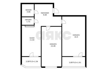 Фото №5: 2-комнатная квартира 62 м² - Краснодар, мкр. Губернский, ул. имени Героя Георгия Бочарникова, 12/1
