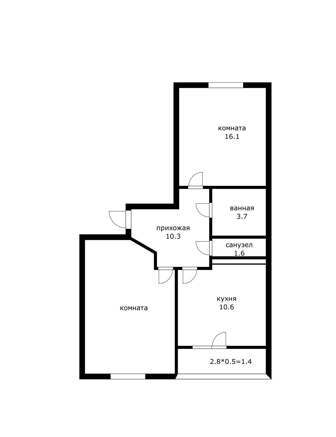 Фото №11: 2-комнатная квартира 61 м² - Краснодар, Прикубанский внутригородской округ, мкр. ЖК Красная Площадь, ул. им. Мурата Ахеджака, 12к4